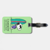 Erdnüsse | Hochwasser des Snoopy Gepäckanhänger (Rückseite horizontal)