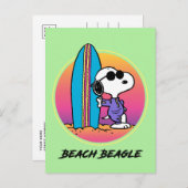 Erdnüsse | Hochwasser des Snoopy Postkarte (Vorne/Hinten)