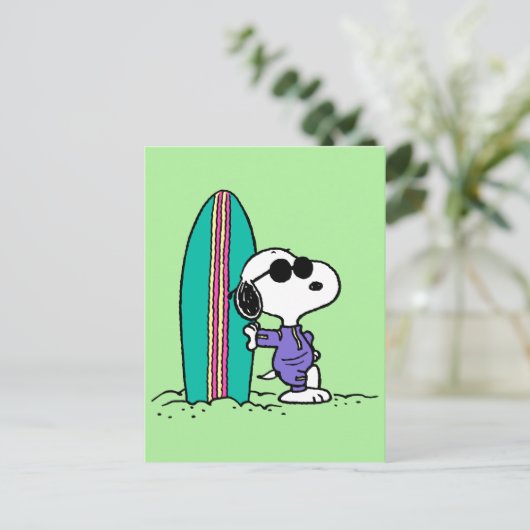 Erdnüsse | Hochwasser des Snoopy Postkarte (Stehend Vorderseite)