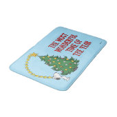 Erdnüsse | Holiday Tree Trimming Badematte (Schrägansicht)