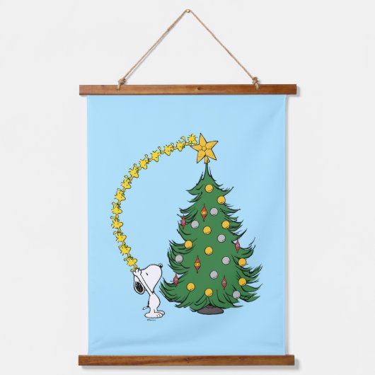 Erdnüsse | Holiday Tree Trimming Wandteppich Mit Holzrahmen (Vorderseite)