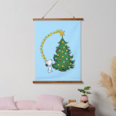 Erdnüsse | Holiday Tree Trimming Wandteppich Mit Holzrahmen (Schlafzimmer)