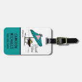 Erdnüsse | Holz am Strand Gepäckanhänger (Vorderseite horizontal)