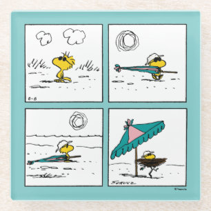 Erdnüsse   Holz am Strand Glasuntersetzer