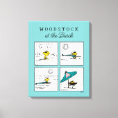 Erdnüsse | Holz am Strand Leinwanddruck (Vorderseite)