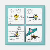 Erdnüsse | Holz am Strand Magnet (Vorne)