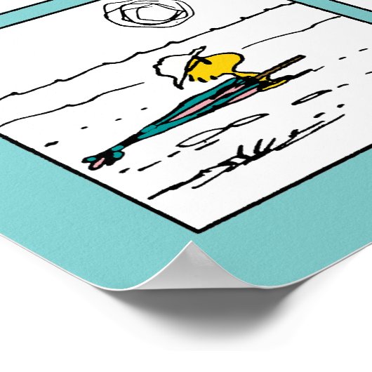 Erdnüsse | Holz am Strand Poster (Ecke)