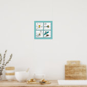 Erdnüsse | Holz am Strand Poster (Küche)