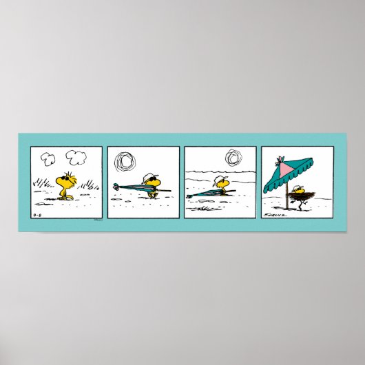 Erdnüsse | Holz am Strand Poster (Vorne)