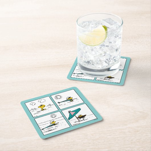 Erdnüsse | Holz am Strand Rechteckiger Pappuntersetzer (Vor Ort)