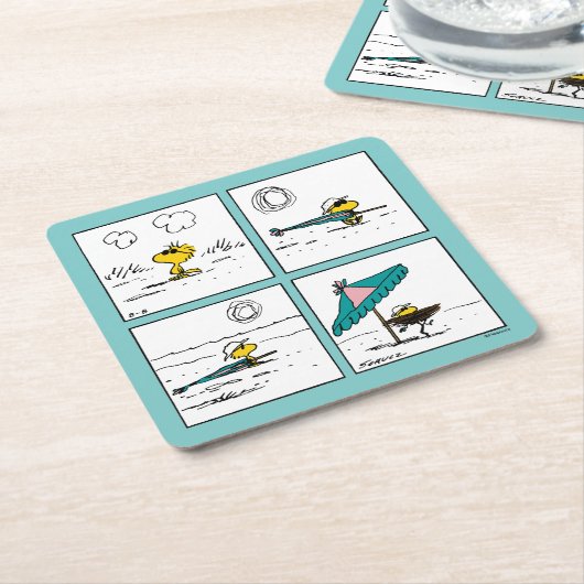 Erdnüsse | Holz am Strand Rechteckiger Pappuntersetzer (angewinkelt)