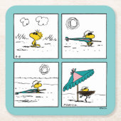 Erdnüsse | Holz am Strand Rechteckiger Pappuntersetzer (Vorderseite)