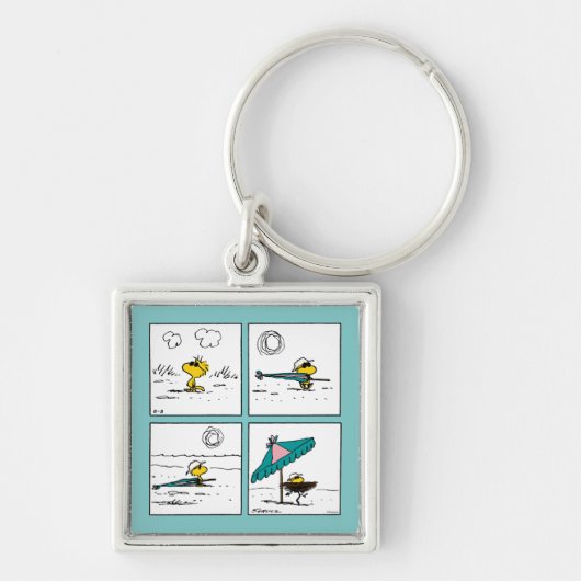 Erdnüsse | Holz am Strand Schlüsselanhänger (Vorne)