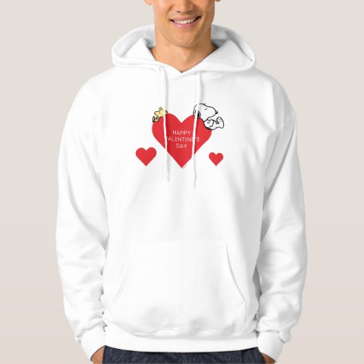 Erdnüsse | Holz und Snoopy Valentine Hoodie (Vorderseite)