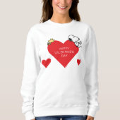Erdnüsse | Holz und Snoopy Valentine Sweatshirt (Vorderseite)