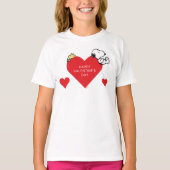 Erdnüsse | Holz und Snoopy Valentine T-Shirt (Vorderseite)