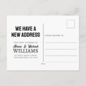 Erdnüsse | Holzabsperrung | Neue Adresse Postkarte (Rückseite)