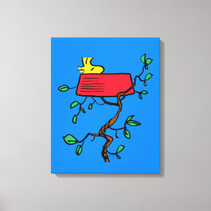 Erdnüsse Holzeinschlag in Snoopy's Dish Leinwanddruck