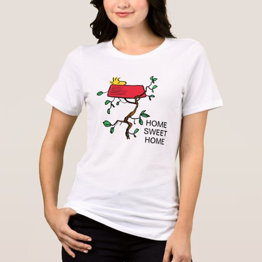 Erdnüsse | Holzeinschlag in Snoopy's Dish Tri-Blend Shirt (Vorderseite)
