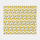 Erdnüsse | Holzmuster Fleecedecke (Vorderseite (Horizontal))