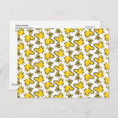 Erdnüsse | Holzmuster Postkarte (Vorne/Hinten)