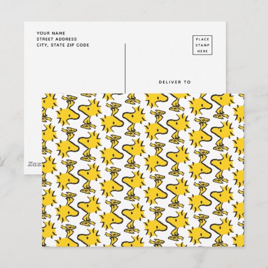 Erdnüsse | Holzmuster Postkarte (Vorne/Hinten)