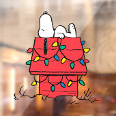 Erdnüsse | Hundehütte Snoopy mit Licht Fensteraufkleber (Blatt 2)