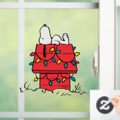 Erdnüsse | Hundehütte Snoopy mit Licht Fensteraufkleber (Zuhause)