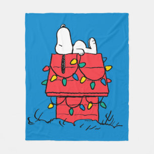 Erdnüsse Hundehütte Snoopy mit Licht Fleecedecke
