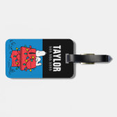 Erdnüsse | Hundehütte Snoopy mit Licht Gepäckanhänger (Rückseite horizontal)