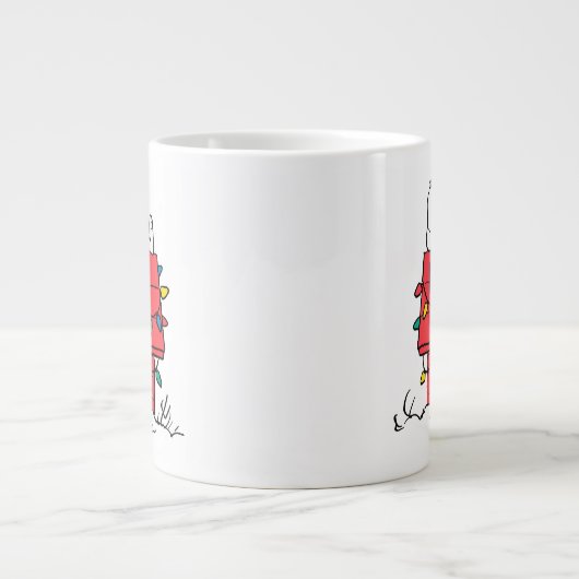 Erdnüsse | Hundehütte Snoopy mit Licht Jumbo-Tasse (Vorderseite)
