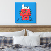 Erdnüsse | Hundehütte Snoopy mit Licht Leinwanddruck (Insitu (Schlafzimmer))