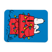 Erdnüsse | Hundehütte Snoopy mit Licht Magnet (Horizontal)