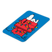 Erdnüsse | Hundehütte Snoopy mit Licht Magnet (Linke Seite)
