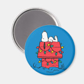 Erdnüsse | Hundehütte Snoopy mit Licht Magnet (Vorderseite/Rückseite)