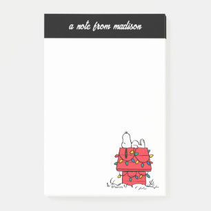 Erdnüsse Hundehütte Snoopy mit Licht Post-it Klebezettel