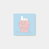 Erdnüsse | Hundehütte Snoopy mit Licht Post-it Klebezettel (Vorderseite)