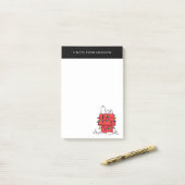 Erdnüsse | Hundehütte Snoopy mit Licht Post-it Klebezettel (Auf Schreibtisch)