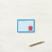 Erdnüsse | Hundehütte Snoopy mit Licht Post-it Klebezettel (Auf Schreibtisch)