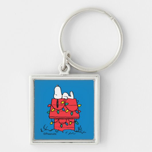 Erdnüsse | Hundehütte Snoopy mit Licht Schlüsselanhänger (Vorne)