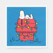 Erdnüsse | Hundehütte Snoopy mit Licht Serviette (Vorderseite)