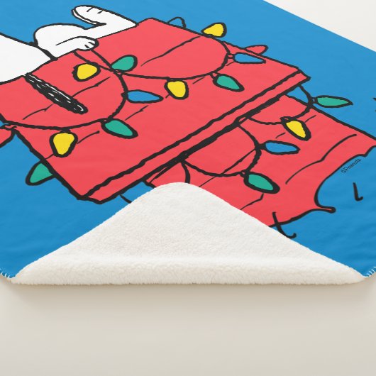 Erdnüsse | Hundehütte Snoopy mit Licht Sherpadecke (3/4)