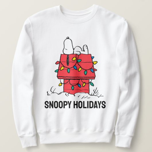 Erdnüsse | Hundehütte Snoopy mit Licht Sweatshirt (Design vorne)