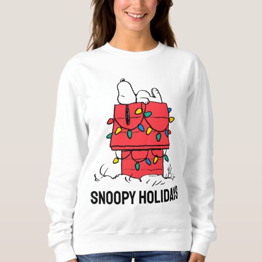 Erdnüsse | Hundehütte Snoopy mit Licht Sweatshirt (Vorderseite)
