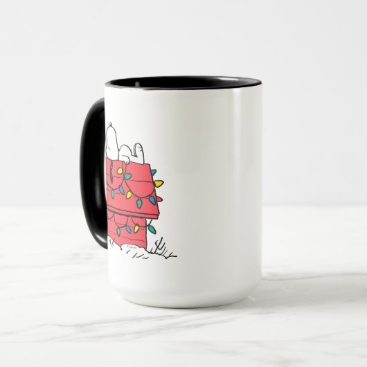 Erdnüsse | Hundehütte Snoopy mit Licht Tasse (Vorderseite Links)