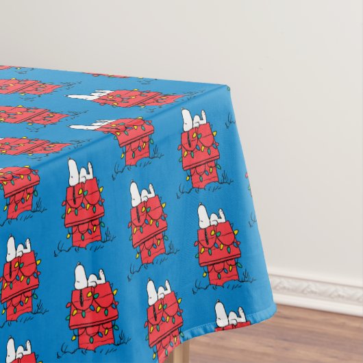 Erdnüsse | Hundehütte Snoopy mit Licht Tischdecke (Beispiel)