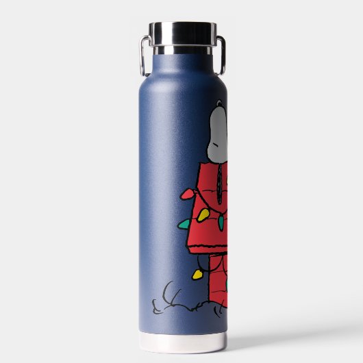 Erdnüsse | Hundehütte Snoopy mit Licht Trinkflasche (Vorne)
