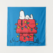 Erdnüsse | Hundehütte Snoopy mit Licht Wandteppich (Vorderseite)