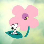 Erdnüsse | Illustrierung der Naturrosa Blume Fensteraufkleber (Blatt 3)