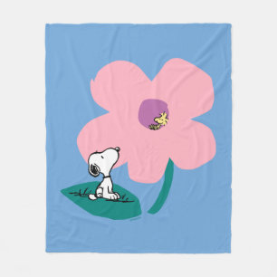 Erdnüsse Illustrierung der Naturrosa Blume Fleecedecke